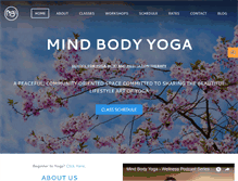 Tablet Screenshot of mindbodyyogaaustin.com